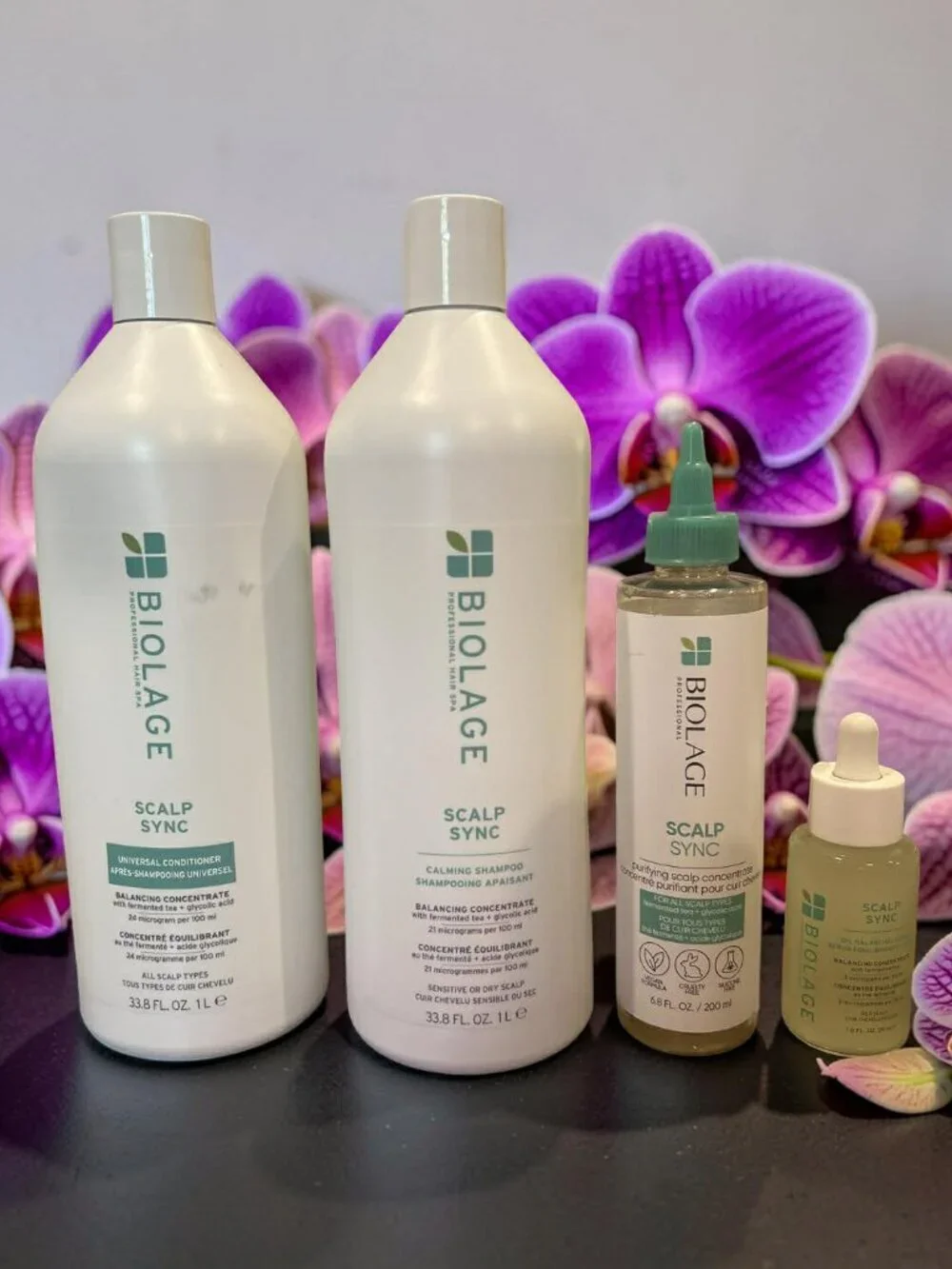 Biolage Scalp Sync Conditioner ,Calming Shampoo , Scalp Concentrate  Oil Serum